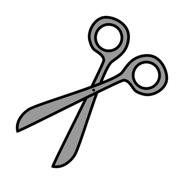 Schere schneidet Vektor-Symbol — Stockvektor