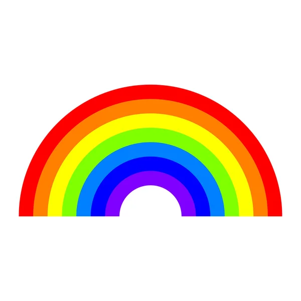 Regenboog symboolpictogram vector — Stockvector