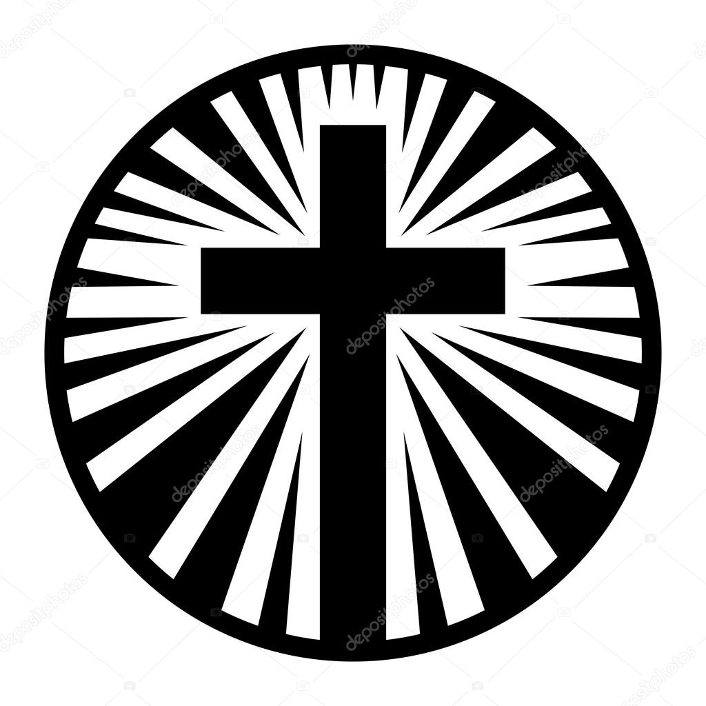 Christian Cross Crucifix Vector Icon