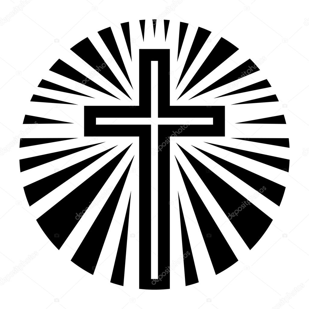 Christian Cross Crucifix Vector Icon