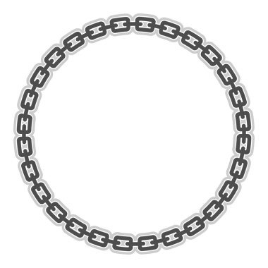 Zincir metal vektör simgesi