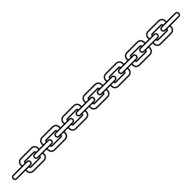 Zincir metal vektör simgesi