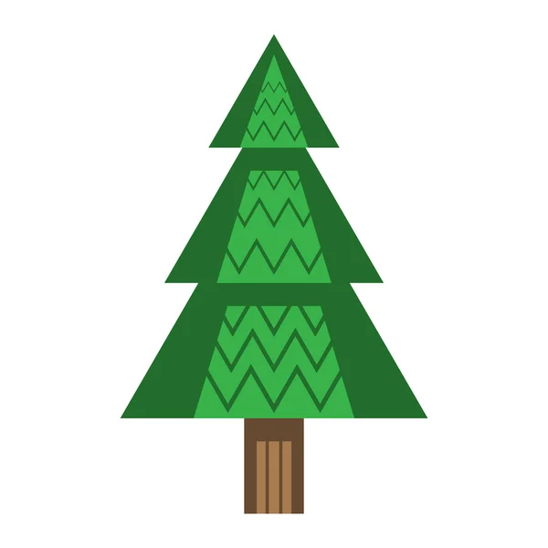 Ağaç orman vektör simgesi — Stok Vektör
