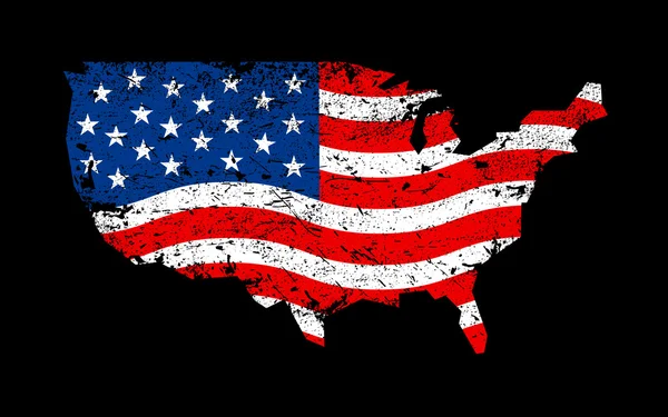 Stati Uniti d'America USA Paese flag vector — Vettoriale Stock