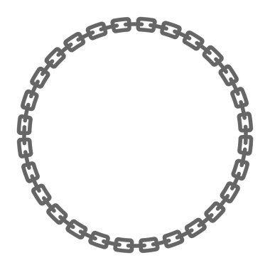 Zincir metal vektör simgesi