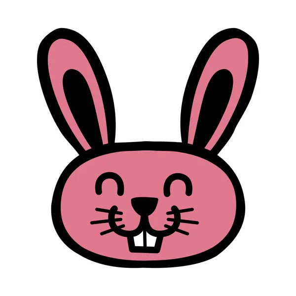 Bunny Rabbit Cartoon Vector Icon — Stock Vector