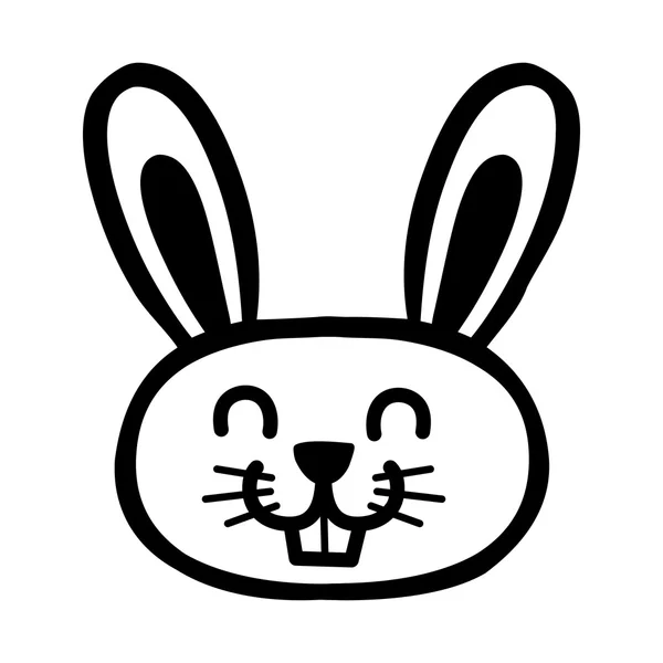 Bunny Rabbit Cartoon Vector Icon — Stock Vector