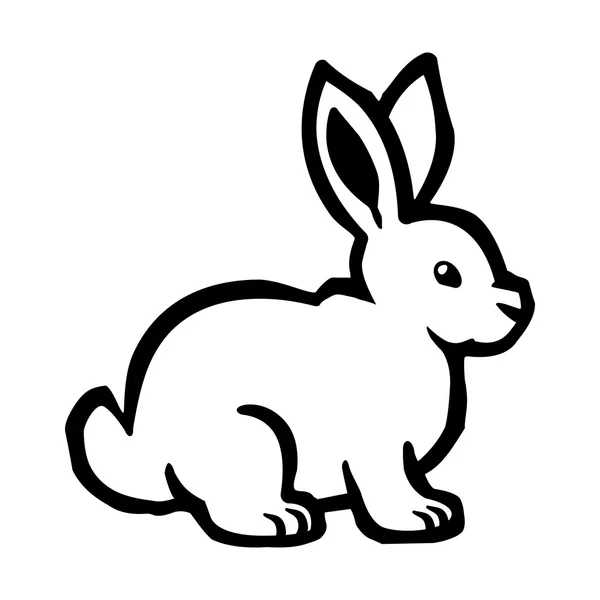 Bunny Rabbit Cartoon Vector Icon — Stock Vector