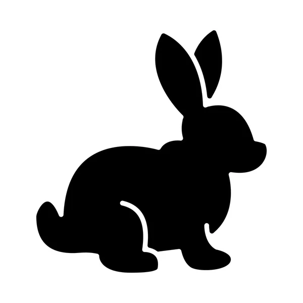 Bunny Rabbit Cartoon Vector Icon — Stock Vector