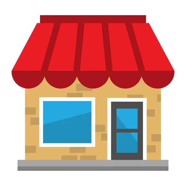 Business Storefront shop vector icon — Stock Vector