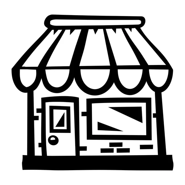 Business Storefront loja vetor ícone —  Vetores de Stock