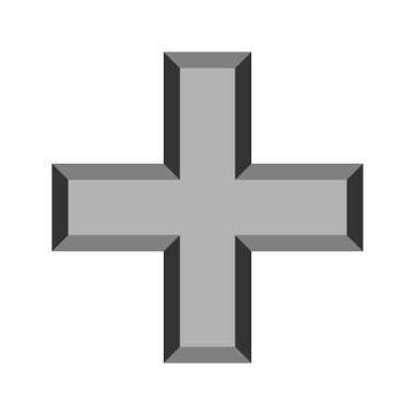 Artı işareti vektör simgesi çapraz