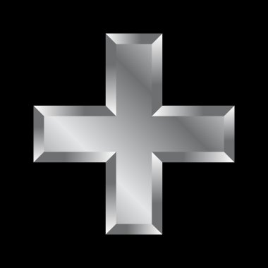 Artı işareti vektör simgesi çapraz