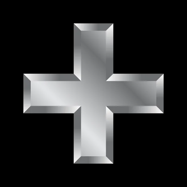 Plus Kreuzzeichen-Vektor-Symbol — Stockvektor