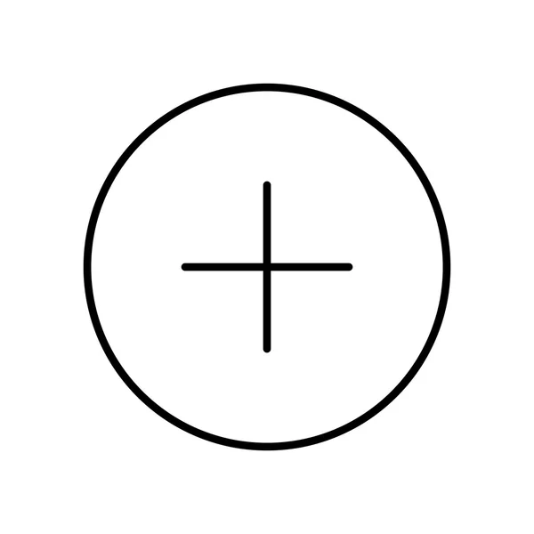 Plus Cross tecken vektor Icon — Stock vektor