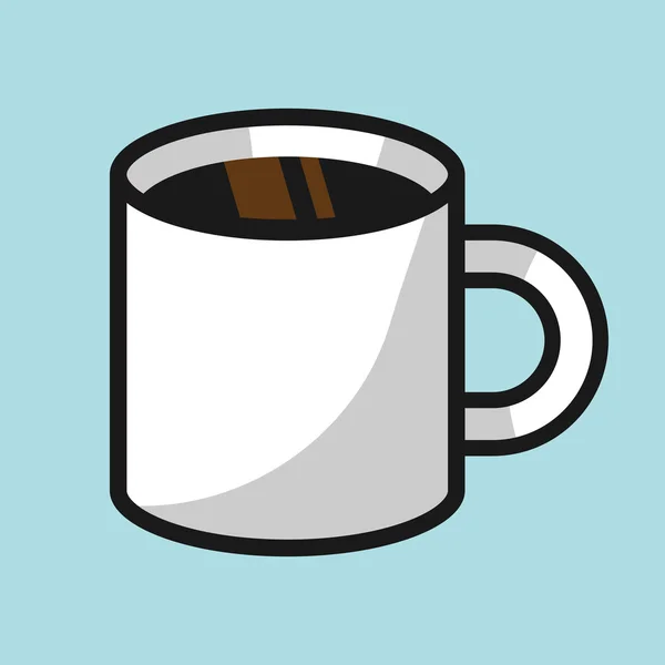Kávébögre vektor ikon — Stock Vector