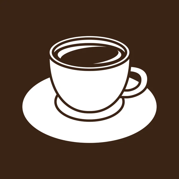 Kávécsésze vektor ikon — Stock Vector