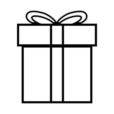 Noel hediye kutusu mevcut vektör simgesi