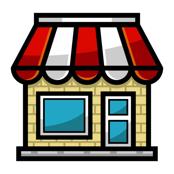Бізнес магазин Векторна іконка магазину — стоковий вектор