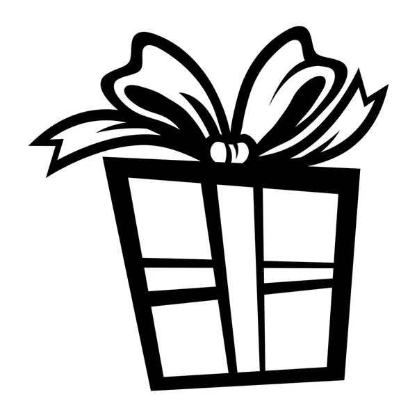 Christmas gift box present vector icon