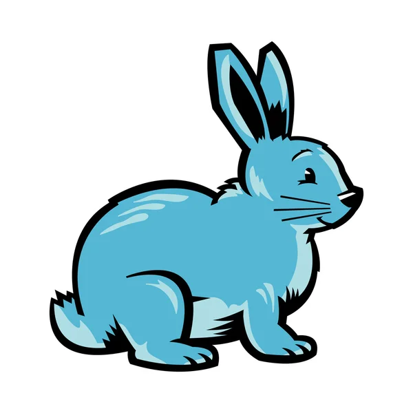 Conejo Conejo Dibujos animados Vector icono — Vector de stock