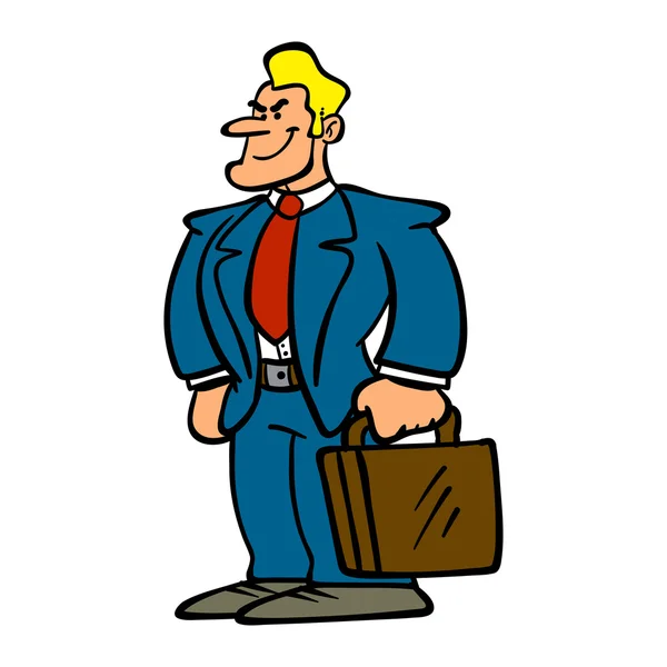 Illustration vectorielle de dessin animé homme d'affaires — Image vectorielle