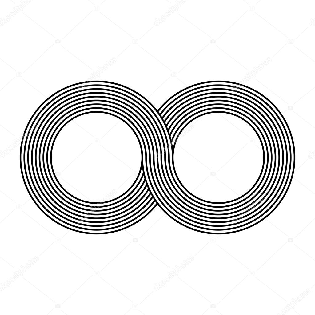 Infinity Loop Symbol vector icon