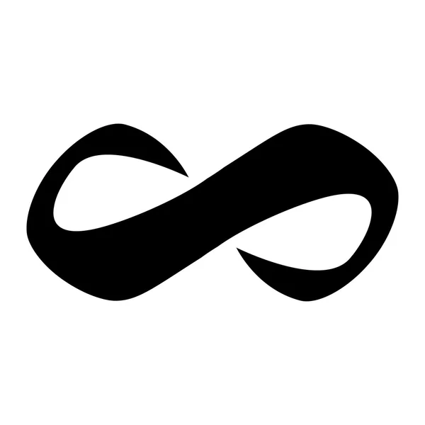 Infinity Loop icono de vector de símbolo — Vector de stock