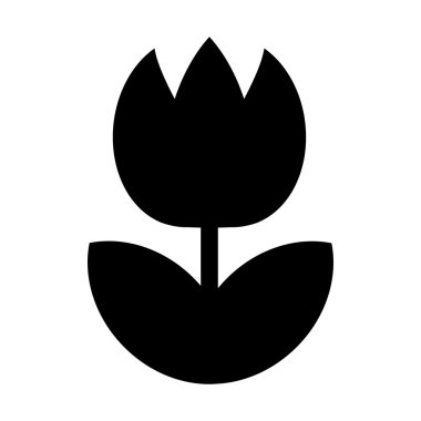 Lale çiçeği vektör simgesi