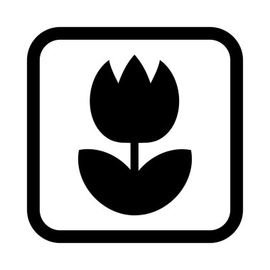 Lale çiçeği vektör simgesi