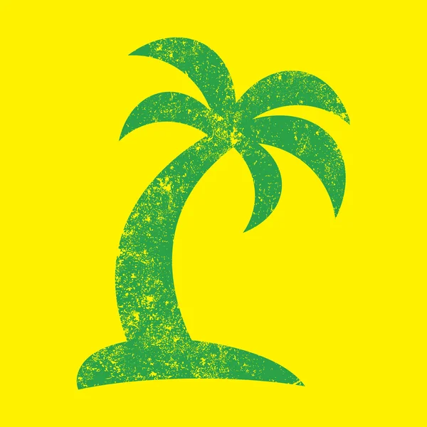 Tropikal palmiye ağacı vektör simgesi — Stok Vektör