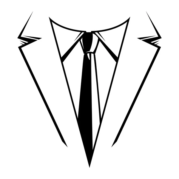 业务正式西装与领带装矢量图标 — 图库矢量图片
