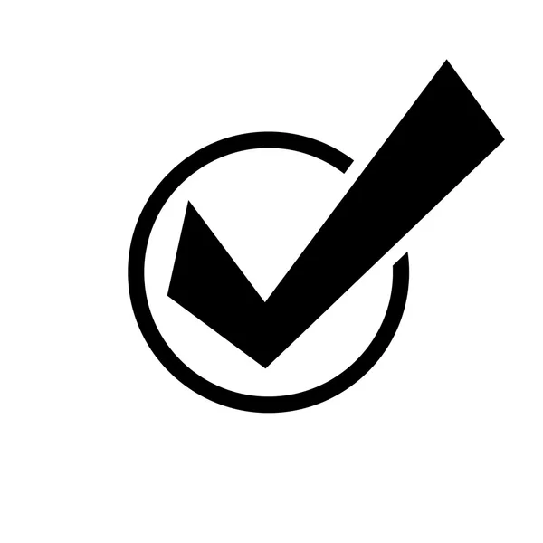 Marca de verificación icono de vector — Archivo Imágenes Vectoriales