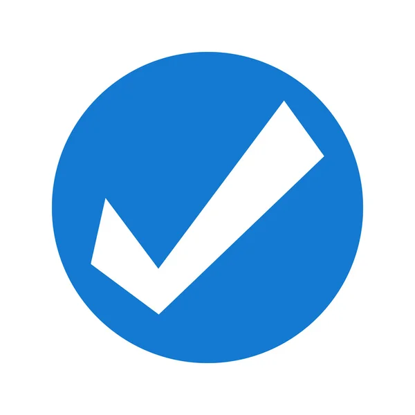 Marca de verificación icono de vector — Vector de stock