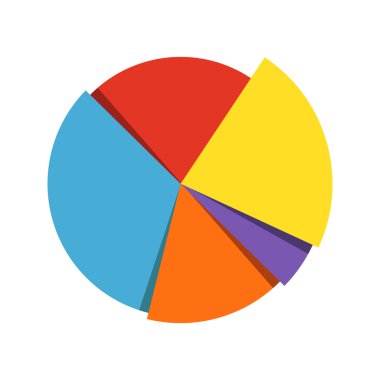 Pasta grafiği grafik vektör simgesi