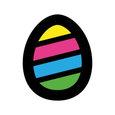 Paskalya yumurtası vektör simgesi