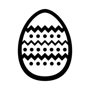 Paskalya yumurtası vektör simgesi