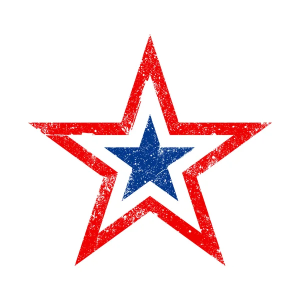 США США прапор зірка векторної icon — стоковий вектор