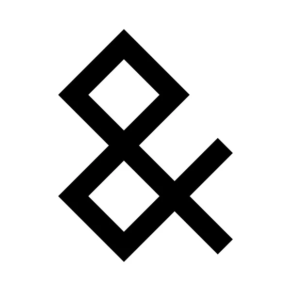 Ícone de vetor de teclado e símbolo de Ampersand — Vetor de Stock