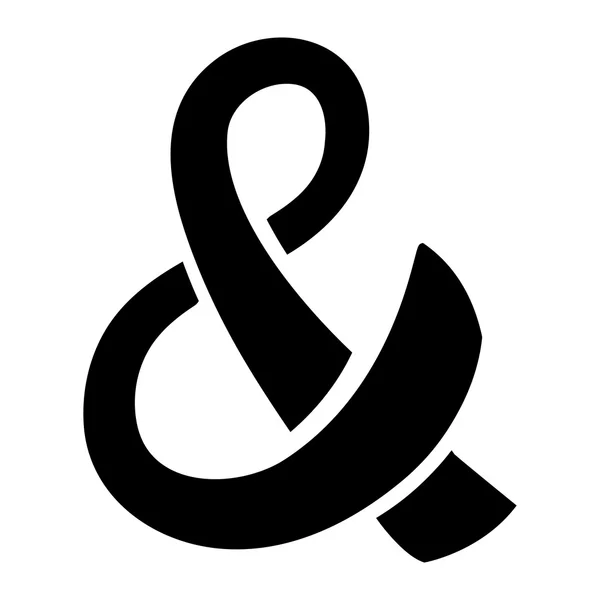 Ampersand Symbol klávesnice a vektorové ikony — Stockový vektor