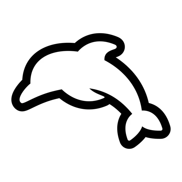 Векторная иллюстрация дельфина — стоковый вектор