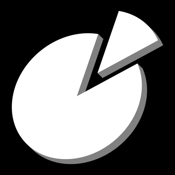 Pie Chart Graph Vector Icon — Stock Vector
