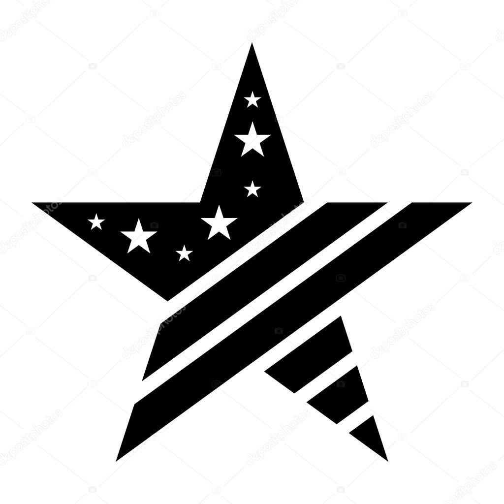 Download United States of America USA Flag Star vector icon — Stock ...