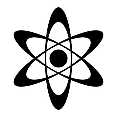 Atom molekül çekirdek simge vektör simgesi