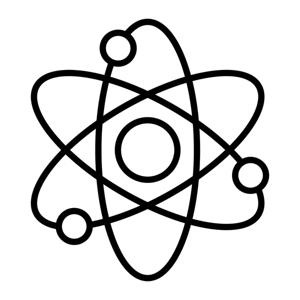 Atom cząsteczka jądro Symbol wektor ikona — Wektor stockowy