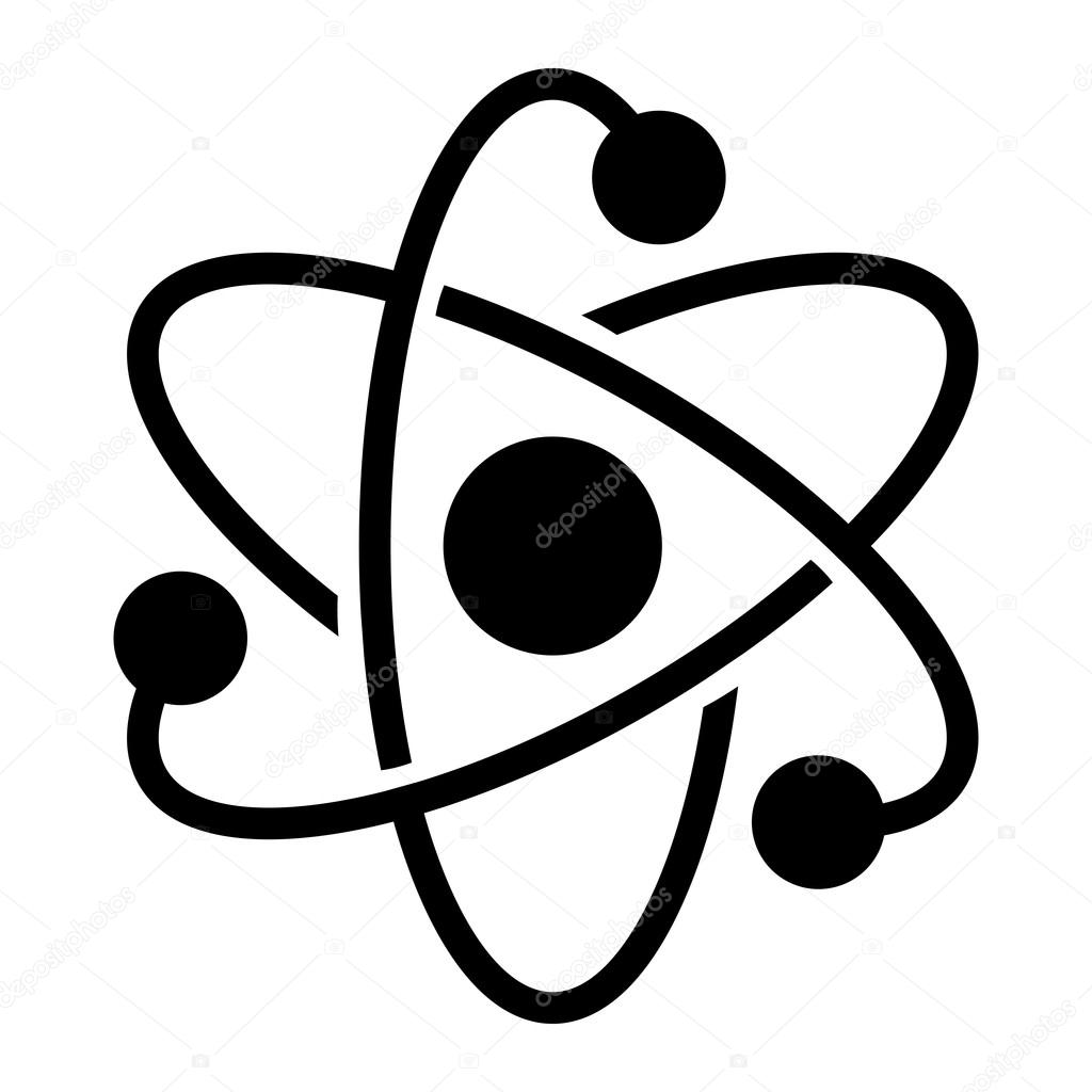 Atom Molecule Nucleus Symbol vector icon
