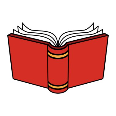 Kitap okuma vektör simgesi