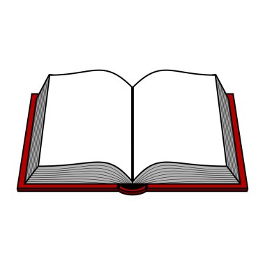 Kitap okuma vektör simgesi