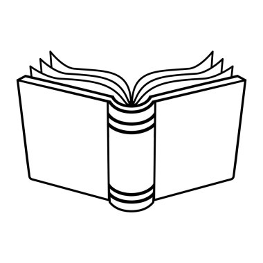 Kitap okuma vektör simgesi