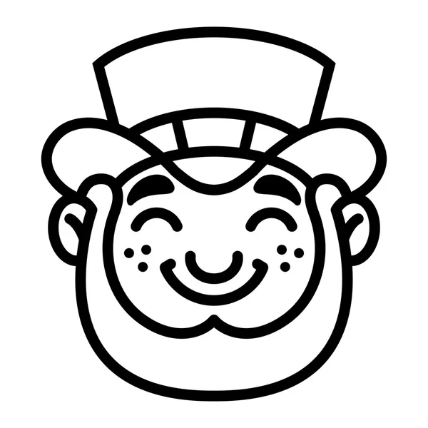 Leprechaun sorte Dia de São Patrício Personagem vector cartoon ilustração — Vetor de Stock